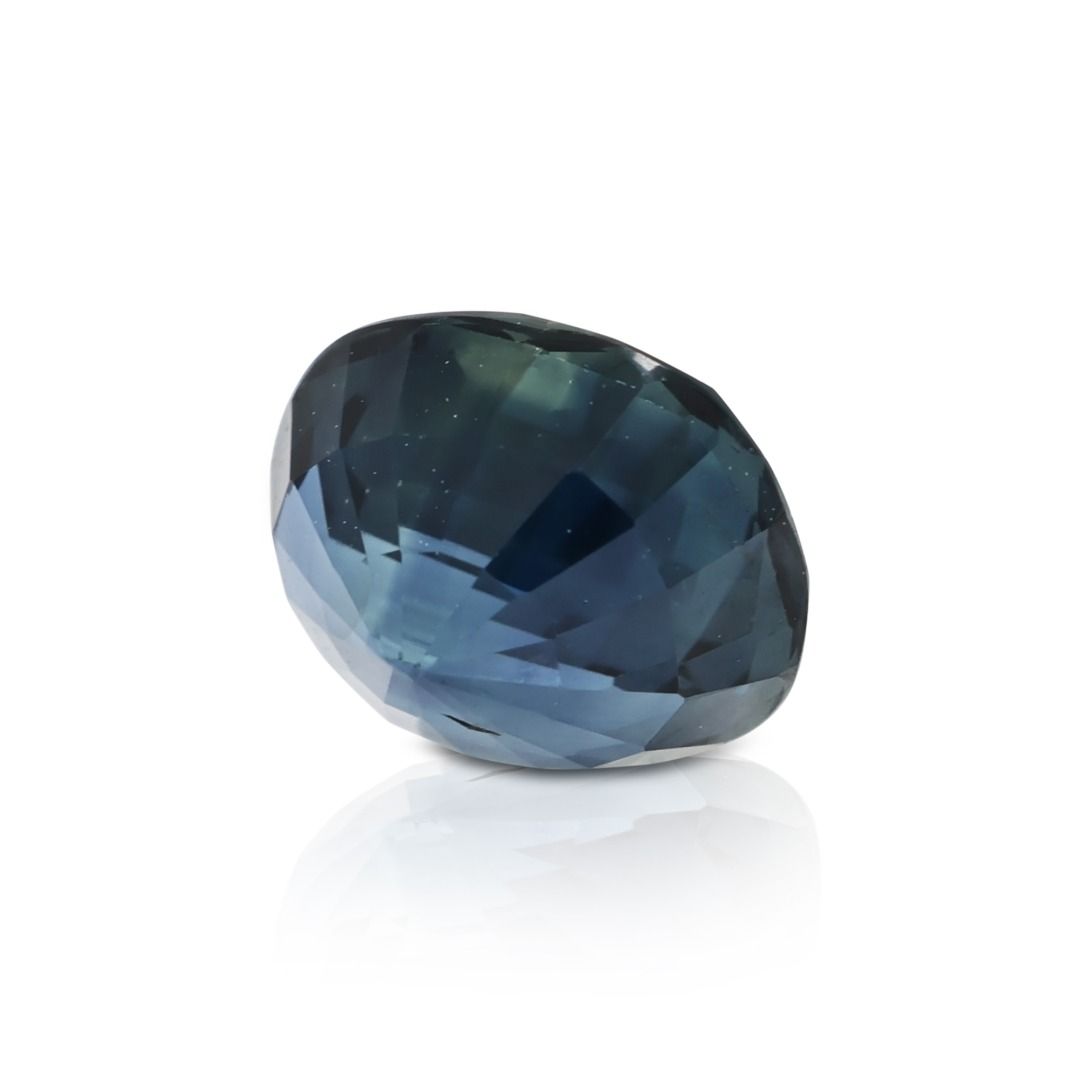 Enigmatic 1.20ct Natural Dark Blue Oval Sapphire Loose Gemstone