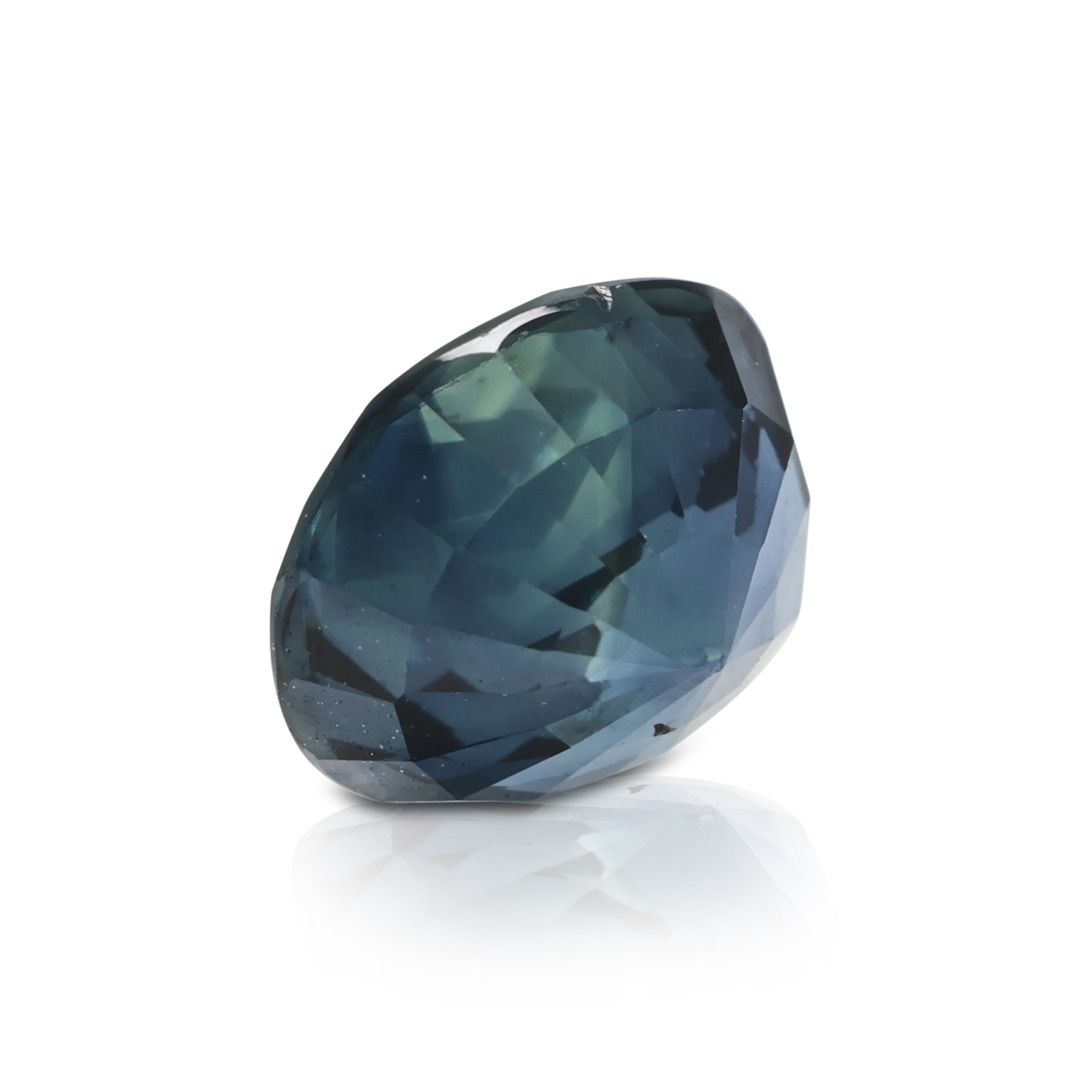 Enigmatic 1.20ct Natural Dark Blue Oval Sapphire Loose Gemstone