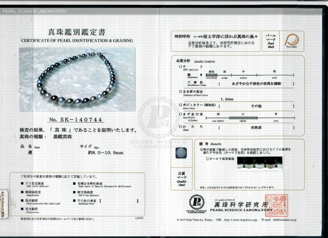 Exquisite 10.9mm South Sea Pearl Silver Necklace (New)