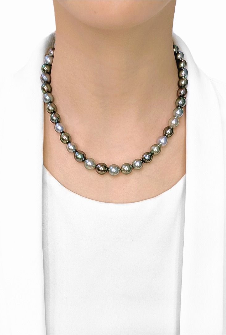 Exquisite 10.9mm South Sea Pearl Silver Necklace (New)