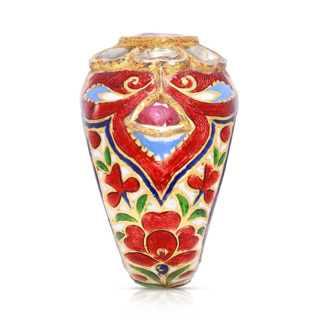 Exquisite 3ct Ruby & Round Brilliant Diamond Mix Ring in 9K White Gold