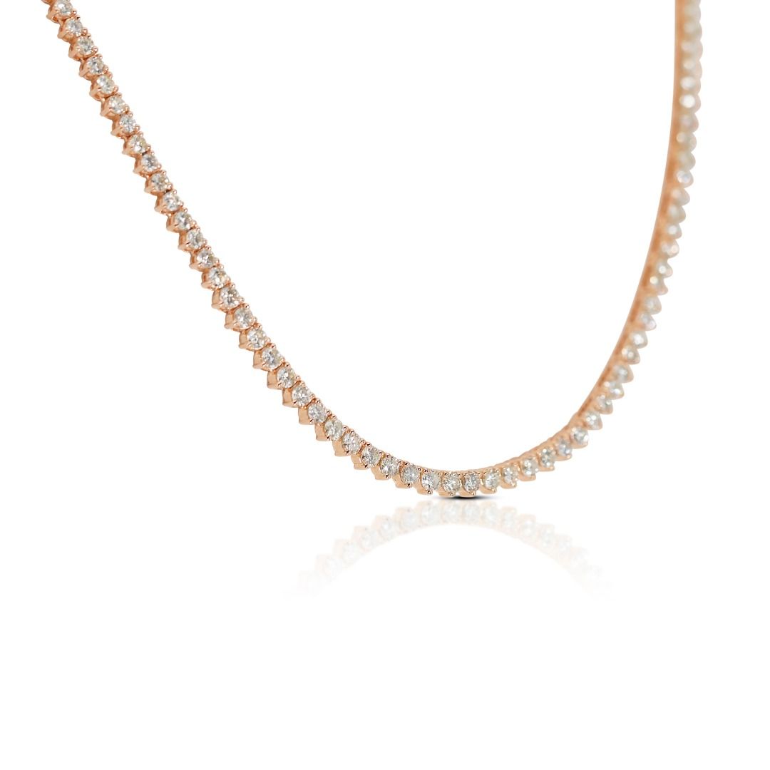 Extraordinary De Guardia Necklace with 8.67ct Round Brilliant Diamonds - IGI Certificate