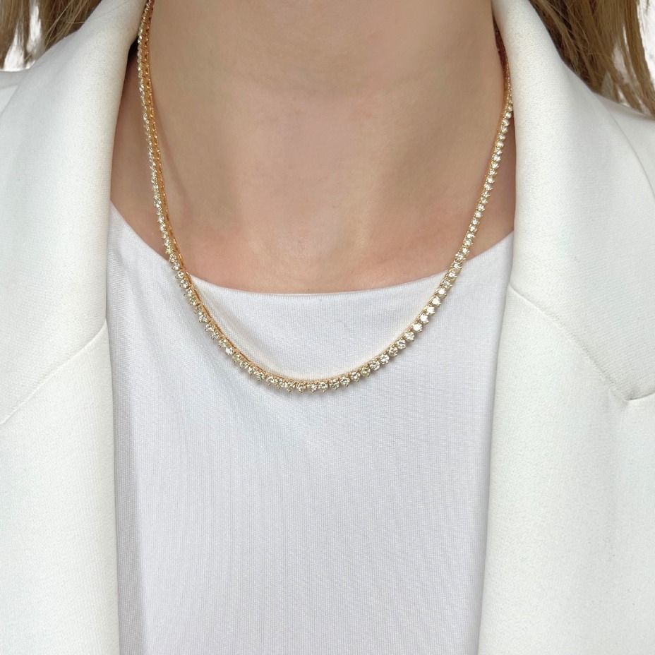 Extraordinary De Guardia Necklace with 8.67ct Round Brilliant Diamonds - IGI Certificate