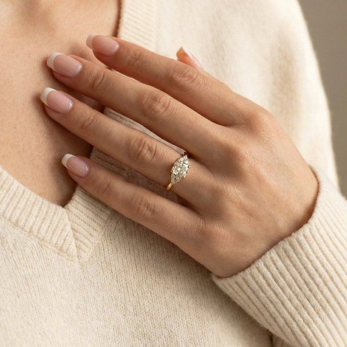 GCI Certified 1.22ct Diamonds 7-Stone Ring in 18k Yellow Gold