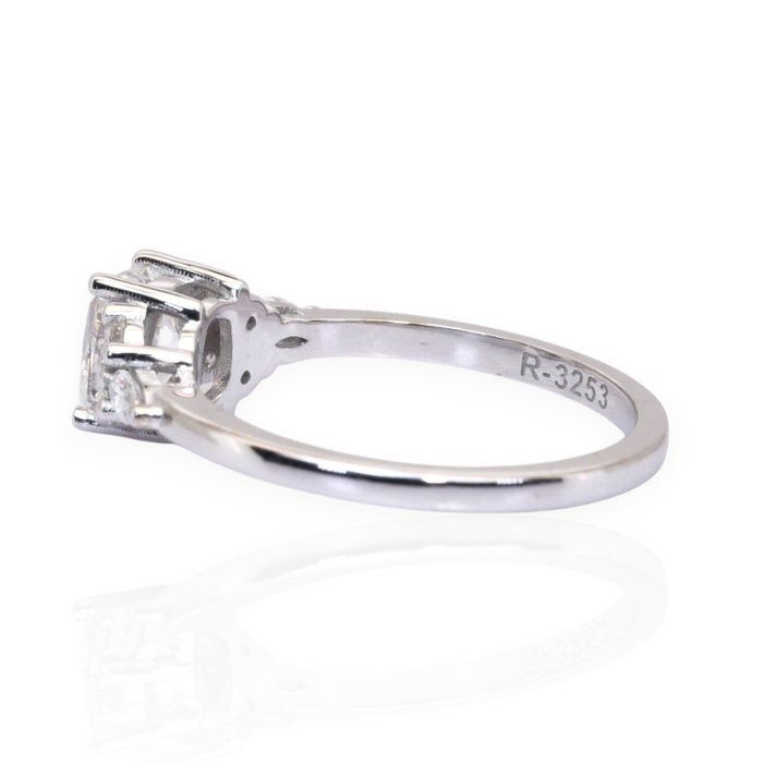 GIA Certified 1.26ct Diamonds 7-Stone Ring in 18k White Gold