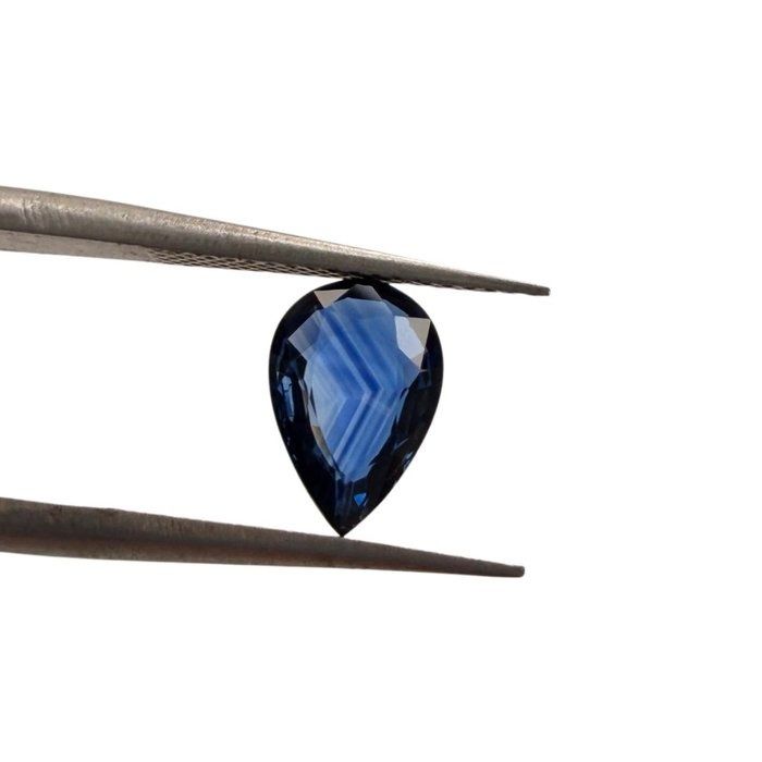 GIA Certified 1.31ct Pear-Shaped Sapphire Gemstone
