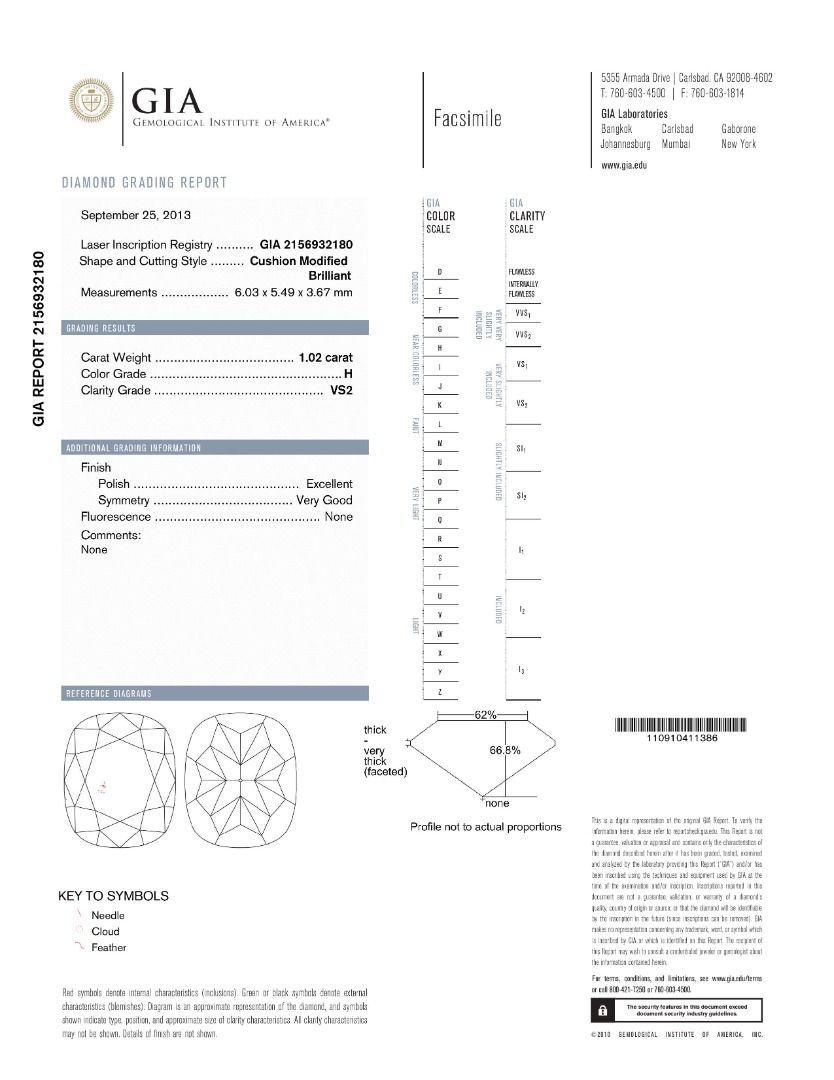GIA-Certified 1.22ct Diamond Ring in 18K White Gold