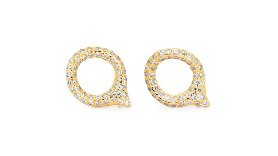 Gorgeous 1.28ct. Round Brilliant Hoop Diamond Earrings - IGI Certificate