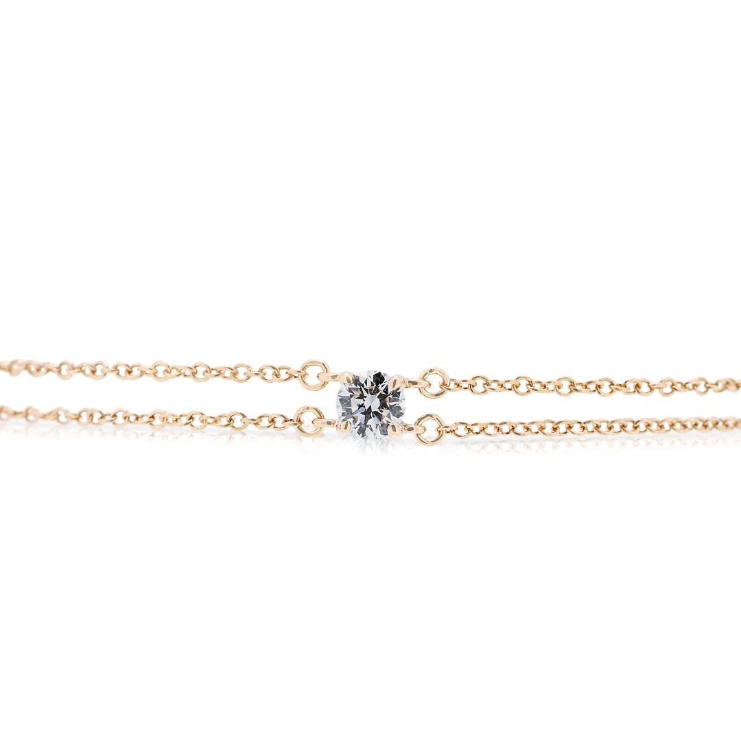Gorgeous 0.18ct Natural Diamond Tiffany & Co. Bracelet in 18K Rose Gold
