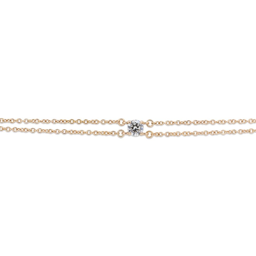 Gorgeous 0.18ct Natural Diamond Tiffany & Co. Bracelet in 18K Rose Gold