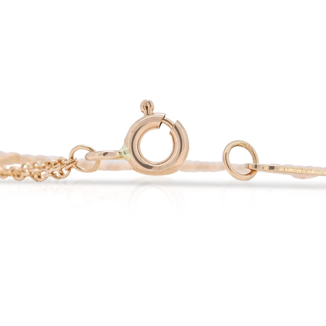 Gorgeous 0.18ct Natural Diamond Tiffany & Co. Bracelet in 18K Rose Gold