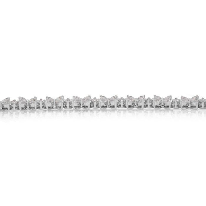 Graceful 4.44ct Diamonds Bracelet in 18k White Gold - IGI Certified