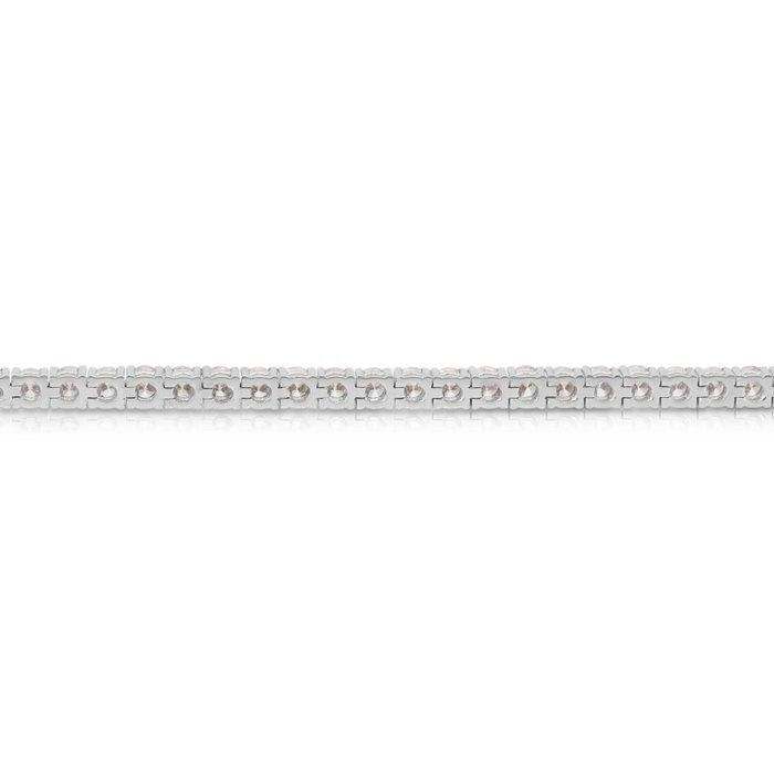 Graceful 4.78ct Diamonds Tennis Bracelet in 18k White Gold - IGI Certified