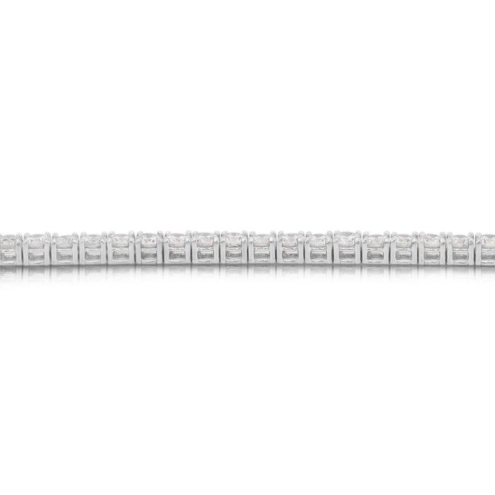 Graceful 4.78ct Diamonds Tennis Bracelet in 18k White Gold - IGI Certified