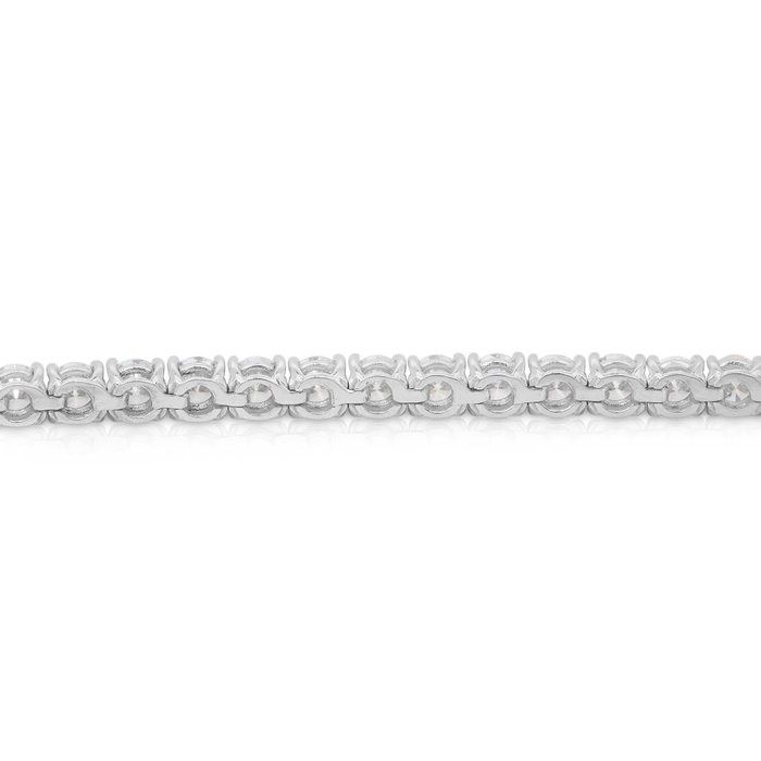 Graceful 9.50ct Diamonds Tennis Bracelet in 18k White Gold - IGI Certified
