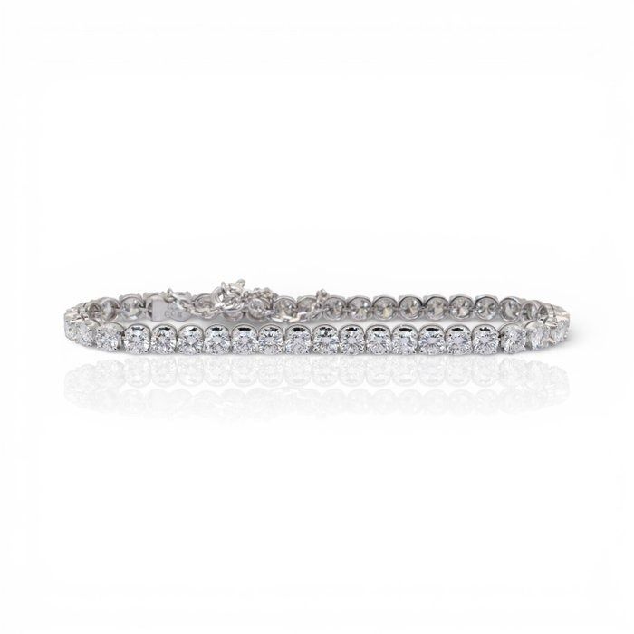 IGI Certified 8.88ct Diamonds Bracelet in 14k White Gold