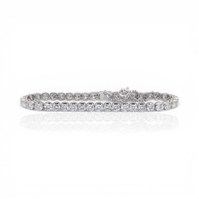 IGI Certified 8.88ct Diamonds Bracelet in 14k White Gold