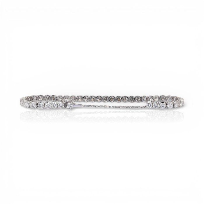 IGI Certified 8.88ct Diamonds Bracelet in 14k White Gold