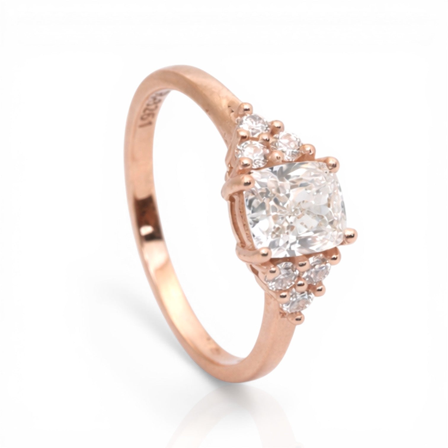 IGI Certified 1.22ct Diamonds 7-Stone Ring in 18k Rose Gold