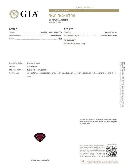 Magnificent 3.46ct Spinel and Diamonds Double Halo Cocktail Ring in 14k White Gold - GIA Certified