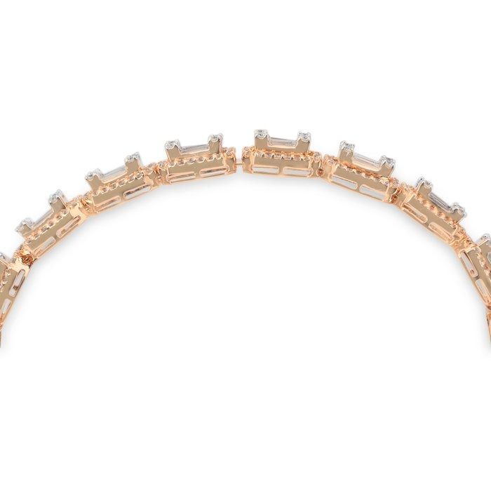 Magnificent 4.61ct Diamonds Bracelet in 18k Rose Gold - IGI Certified