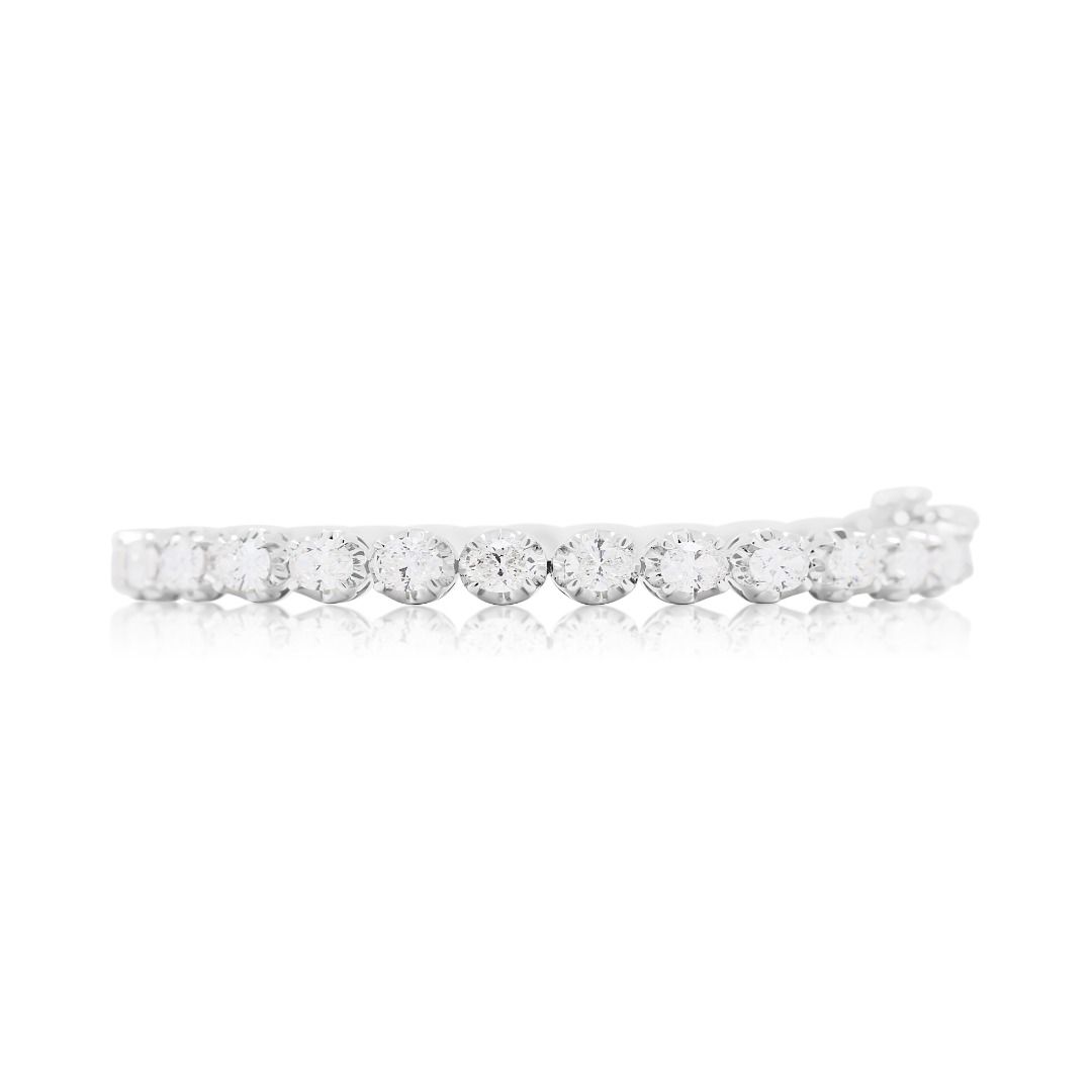 Magnificent 7ct Natural Diamond Bracelet in 18K White Gold