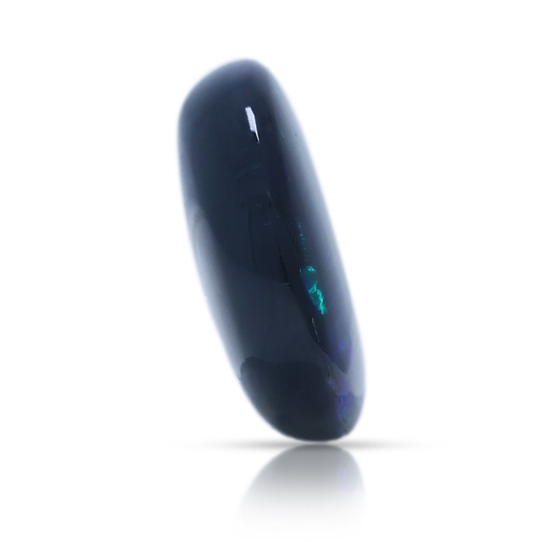 Mesmerizing 2.65ct Natural Black Opal Oval Cabochon - NGI Certified