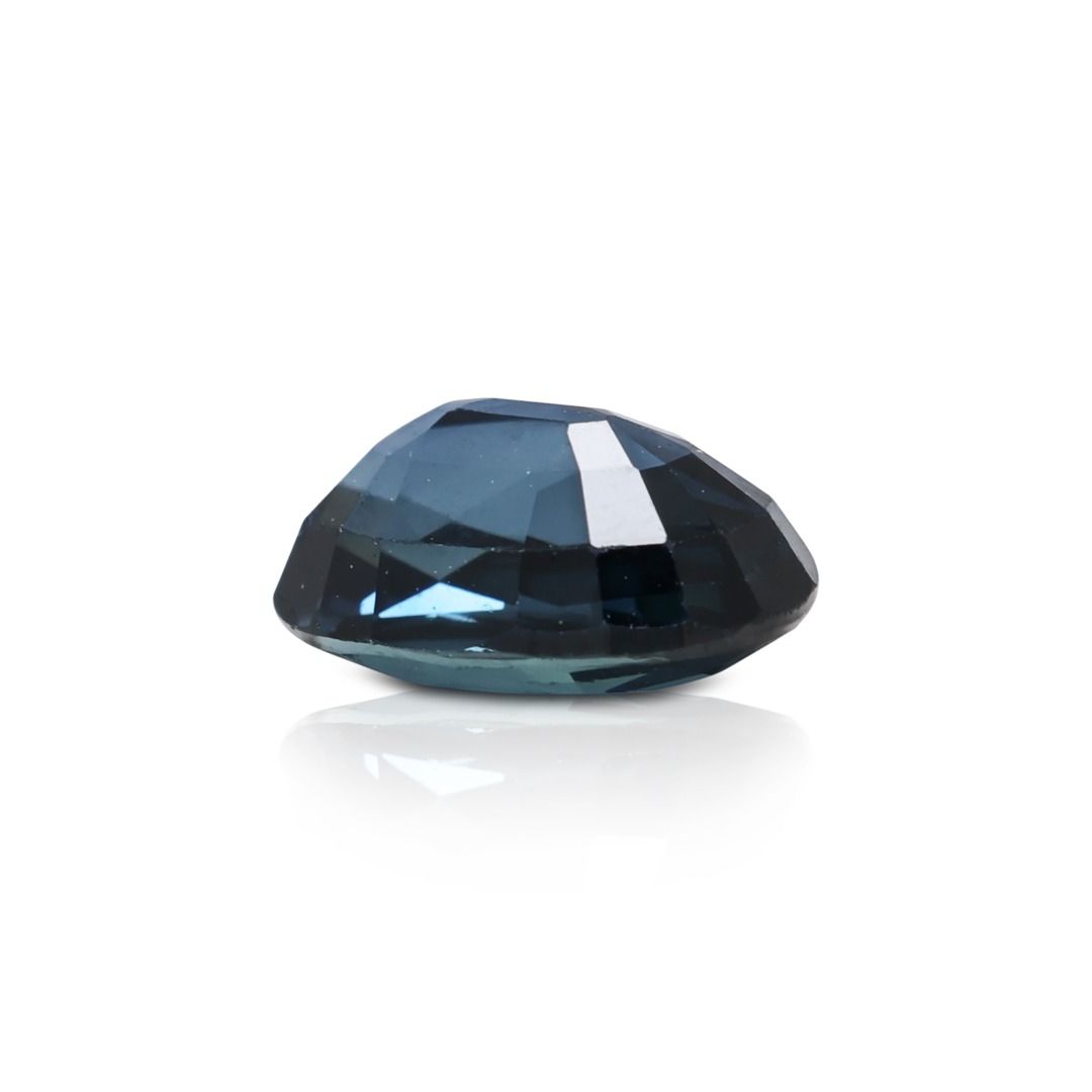 Mysterious 1.00ct Dark Blue Oval Sapphire Loose Gemstone