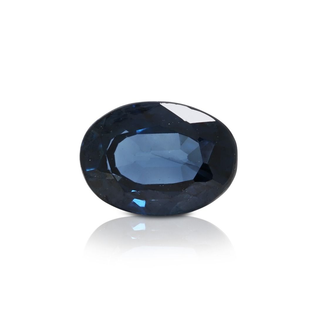 Mysterious 1.00ct Dark Blue Oval Sapphire Loose Gemstone