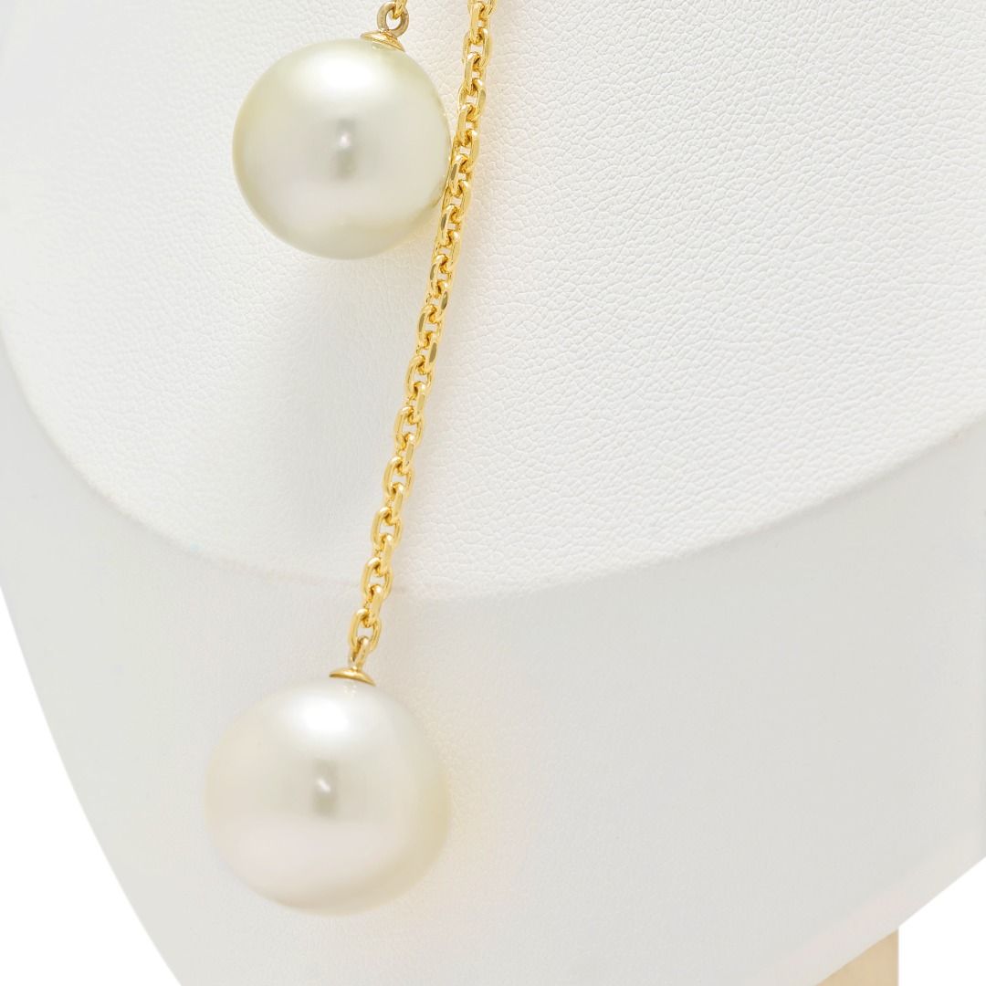 Opulent South Sea Pearl Drop Necklace in 18K Yellow Gold