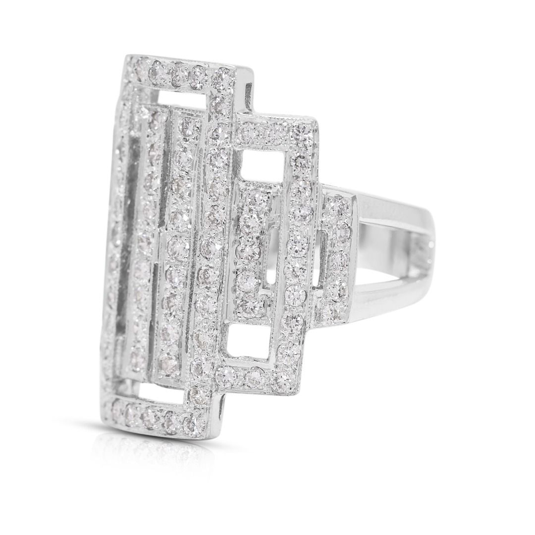 Power Sparkle 1.23ct Diamond Ring in 14K White Gold