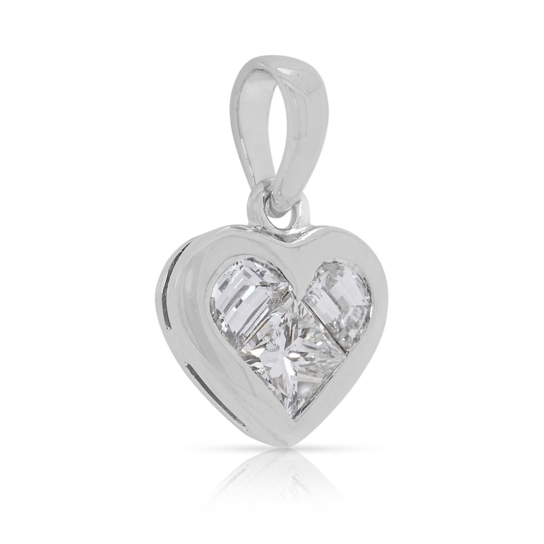 Refined 0.32ct Diamond Pendant in 18K White Gold