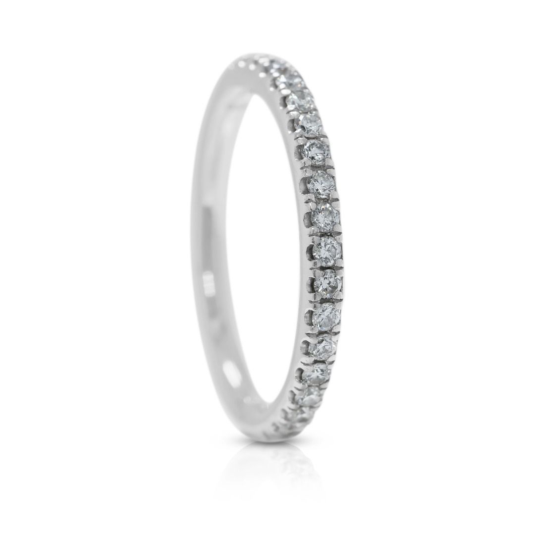 Eternal Glow 0.28ct Diamond Half-Eternity Ring in Platinum