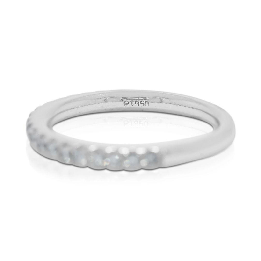 Eternal Glow 0.28ct Diamond Half-Eternity Ring in Platinum