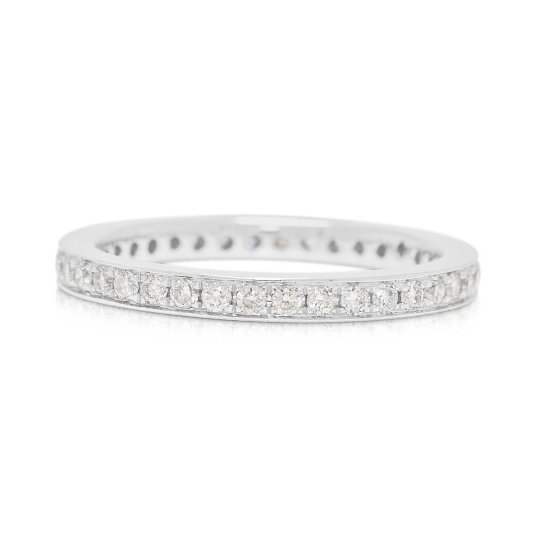 Sparkling 0.38ct Diamond Eternity Ring in 18K White Gold