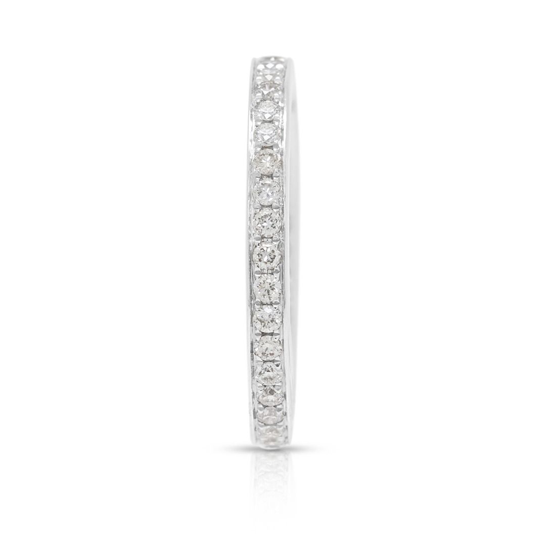 Sparkling 0.38ct Diamond Eternity Ring in 18K White Gold
