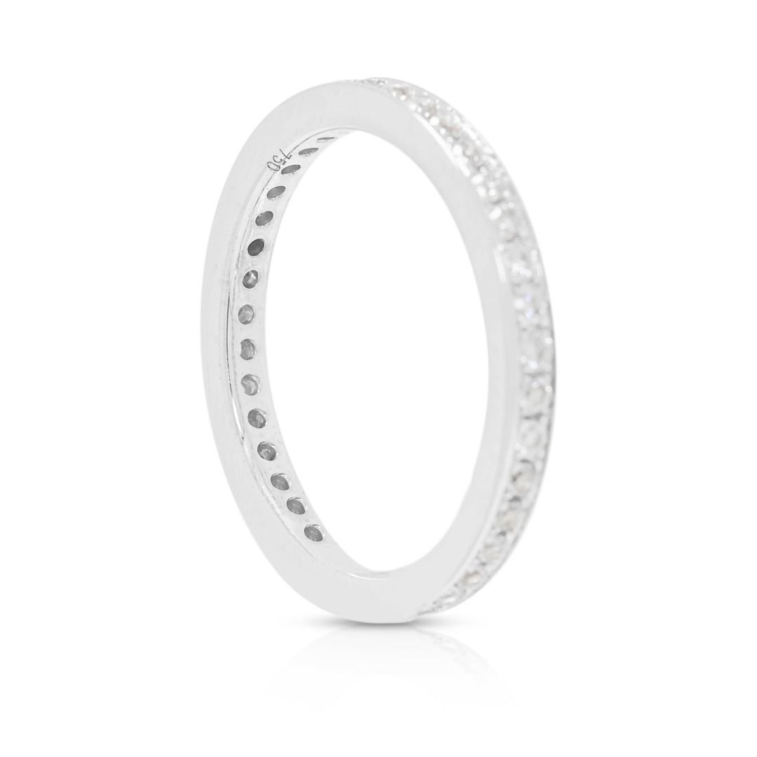 Sparkling 0.38ct Diamond Eternity Ring in 18K White Gold