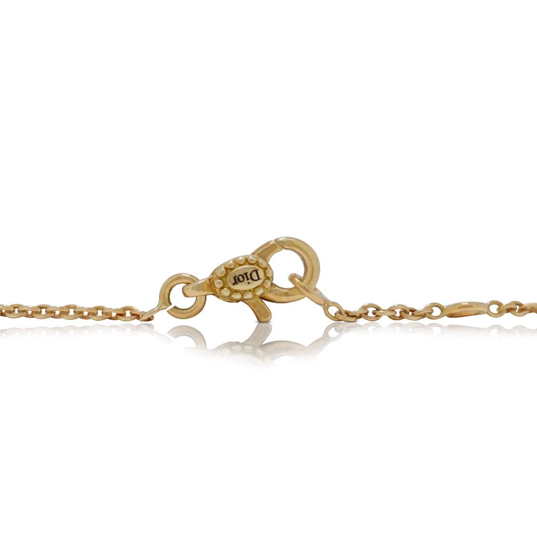 Star-Shaped 0.03ct Natural Diamond Bracelet in 18K Yellow Gold