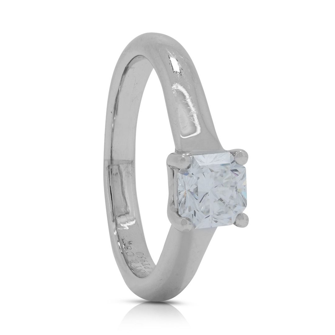 Stunning 0.52ct Natural Diamond Solitaire Ring in Platinum by Tiffany & Co. with Certificate
