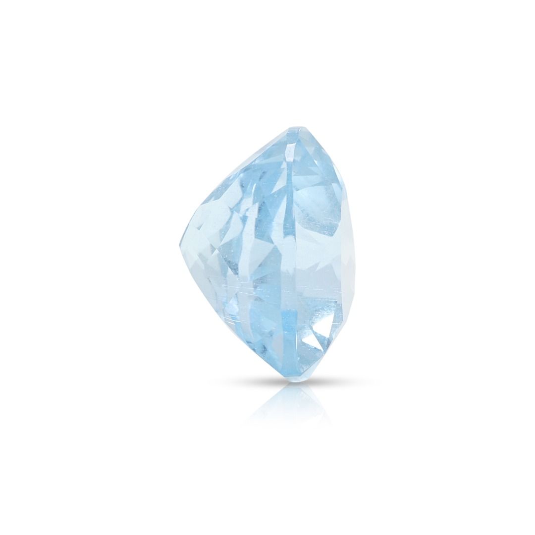 Stunning 4.68ct Heart Cut Natural Aquamarine Loose Gemstone- CGRL Certified