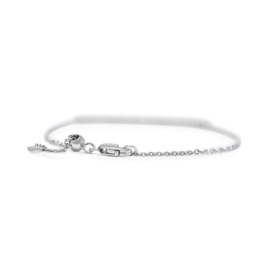 Timeless 0.57ct Diamond Line Bracelet in 18K White Gold