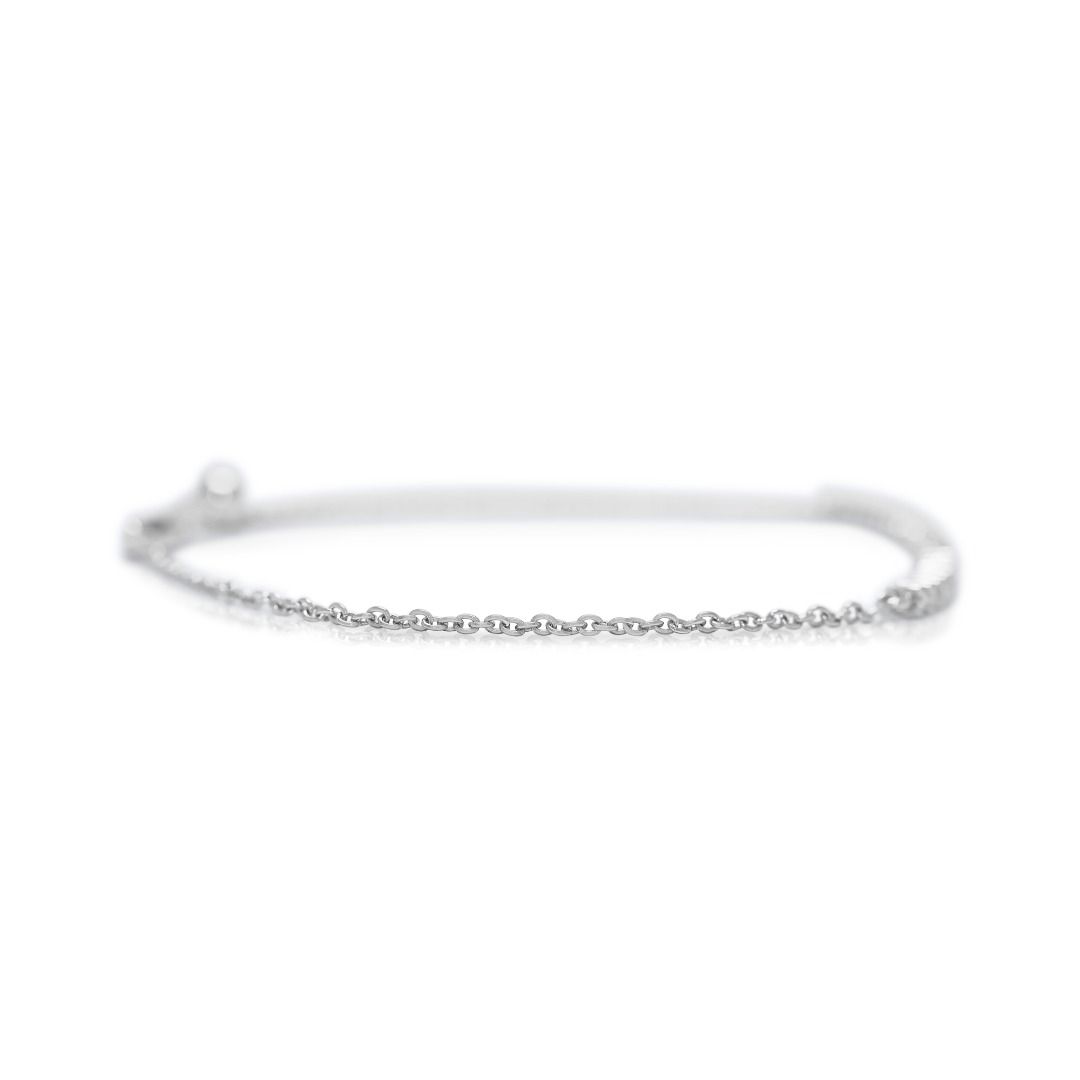 Timeless 0.57ct Diamond Line Bracelet in 18K White Gold