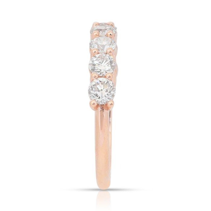 Timeless 1.45ct Diamonds Ring in 18k Rose Gold - IGI Certified