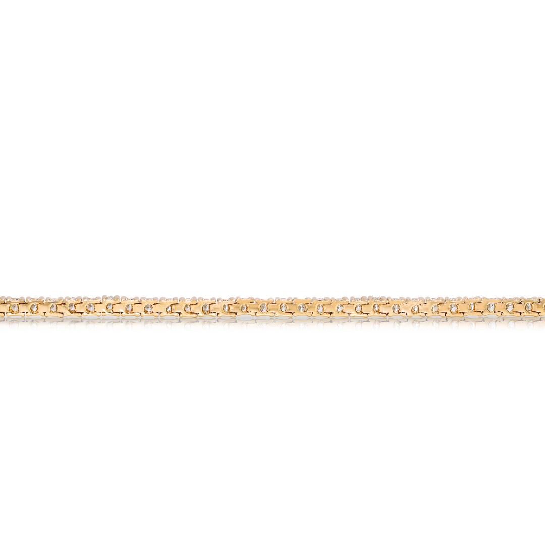 Timeless 1.60ct Natural Diamond Classic Tennis Bracelet in 18K Yellow Gold