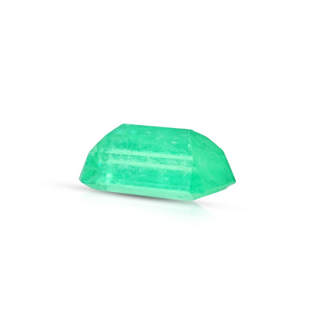 Verdant 2.74ct Natural Green Emerald-Cut Loose Gemstone