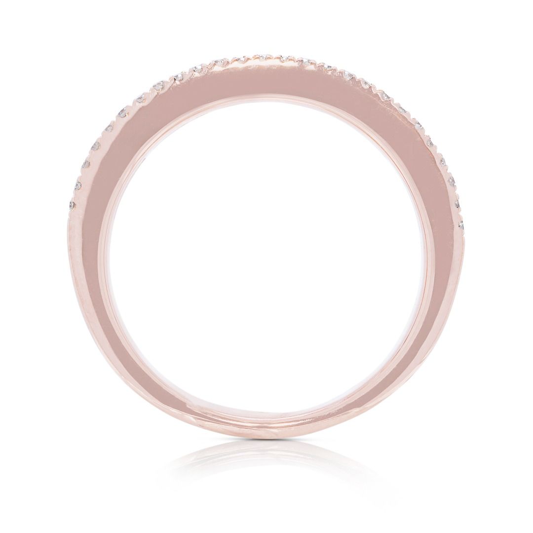 Vibrant 1.15ct Gold Heart Multi-Color Sapphire and Diamond 18k Rose Gold Band