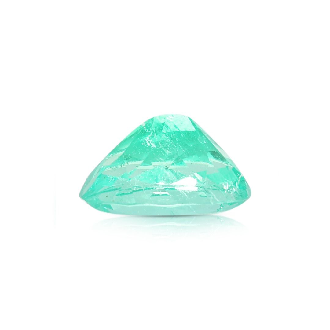 Vibrant 1.26ct Oval Green Emerald Loose Gemstone