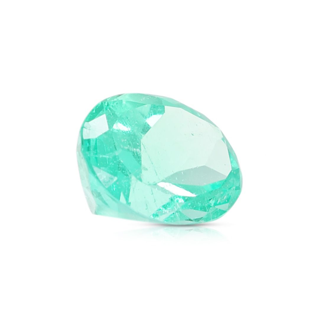 Vibrant 1.26ct Oval Green Emerald Loose Gemstone