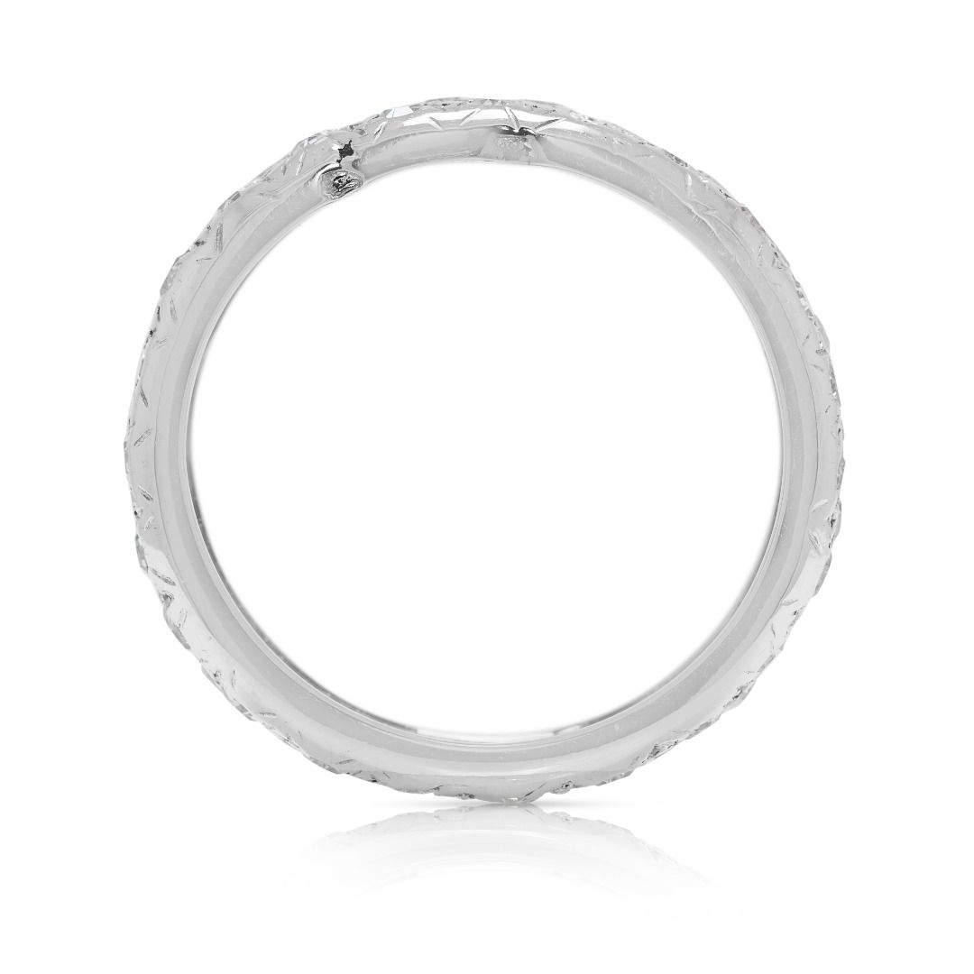 Vintage 0.48ct Old Cut Diamond Ring in 18K White Gold