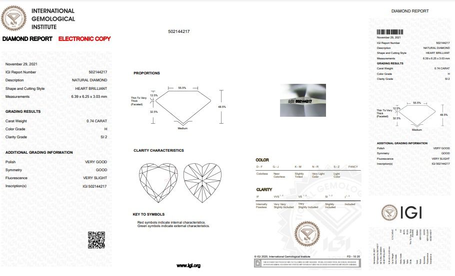 Mesmerizing 0.84ct Heart Diamond Pave Ring set in 14K White Gold